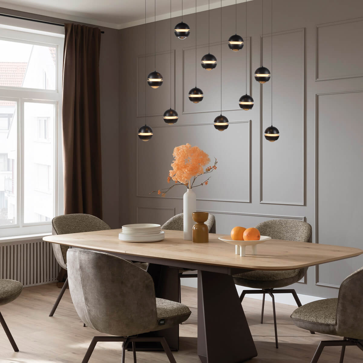 Lini LED Pendelleuchte, 11-flg.