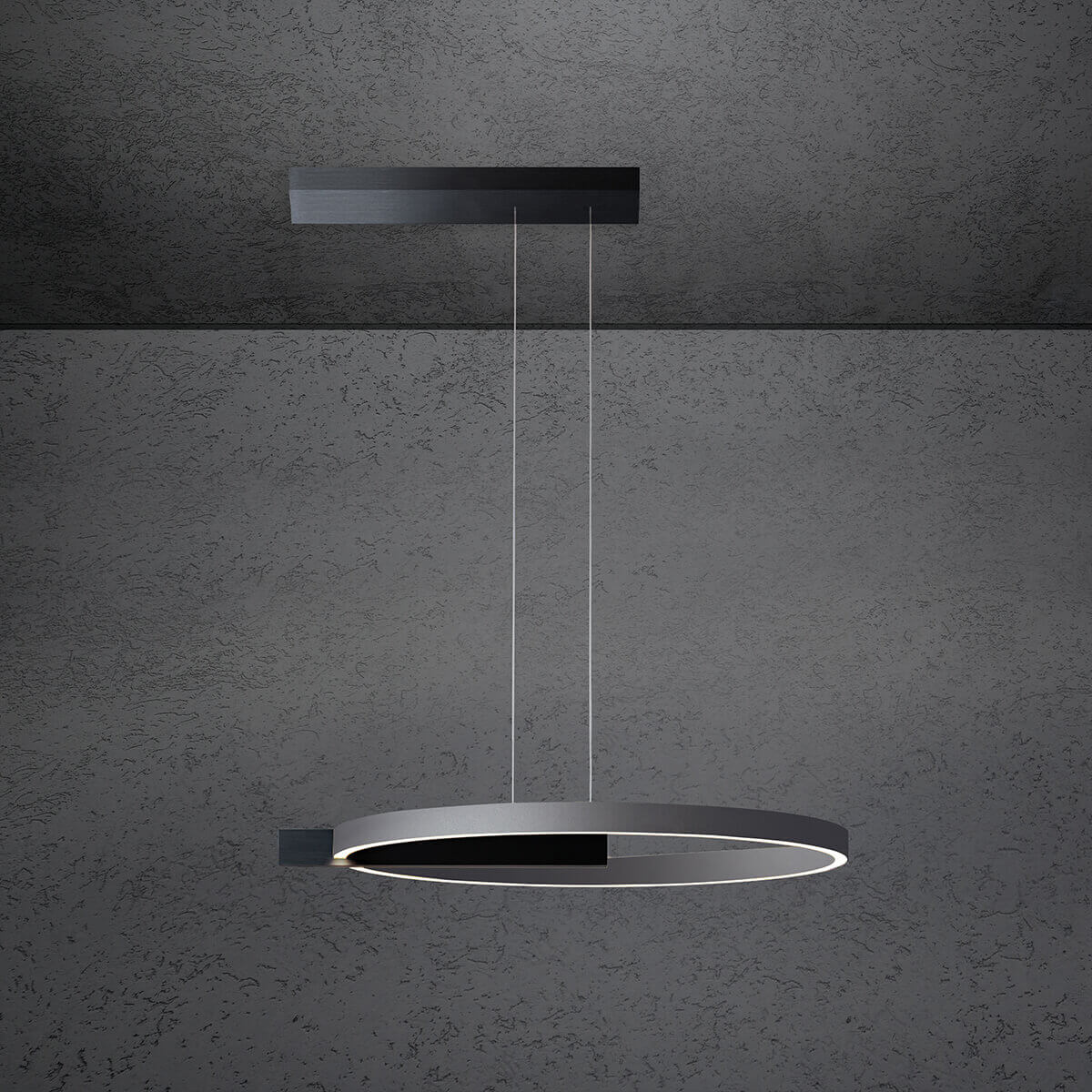 schwarz / anthrazit eloxal