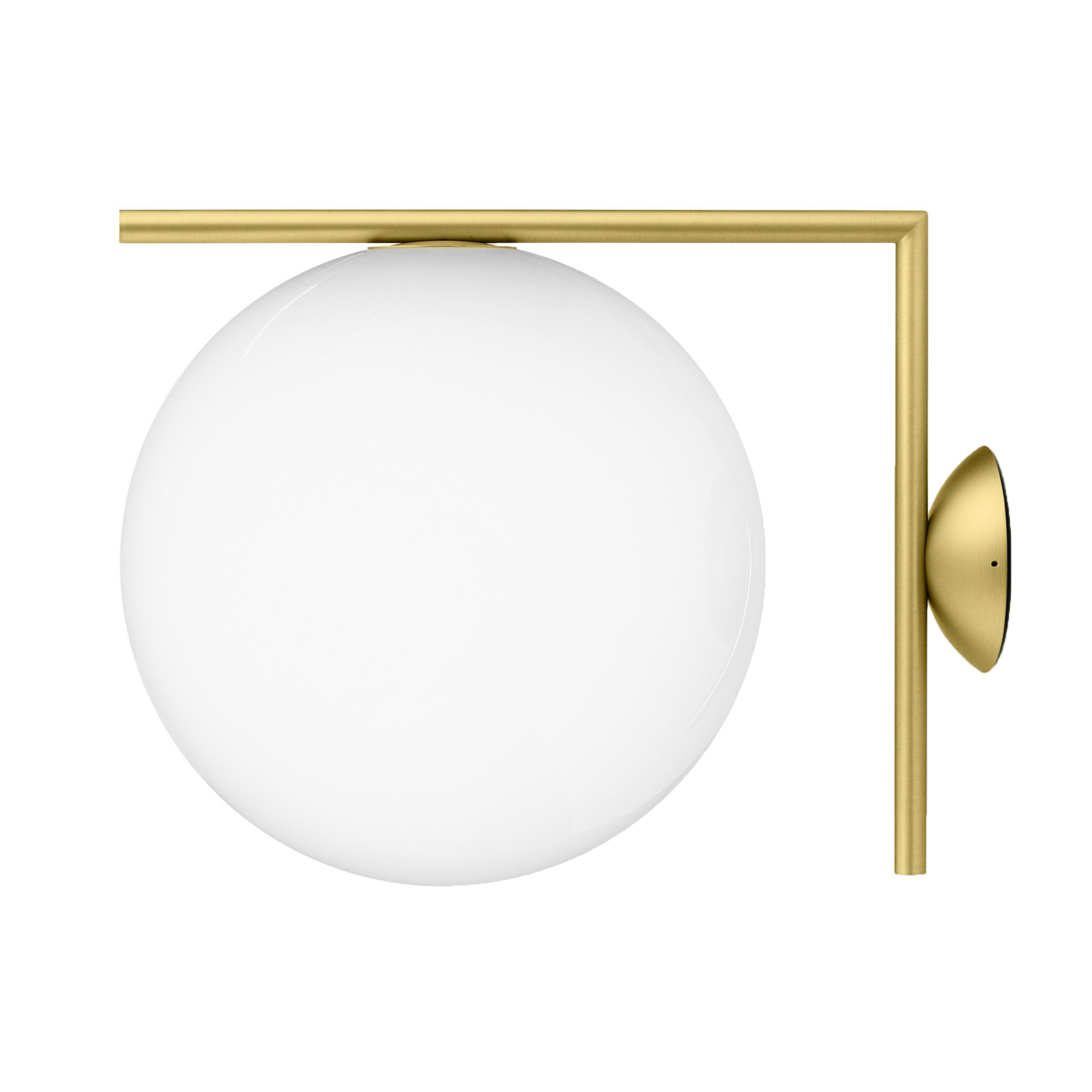 Flos IC C/W2 Wand- / Deckenleuchte, Messing gebürstet (©Piero Fasanotto)