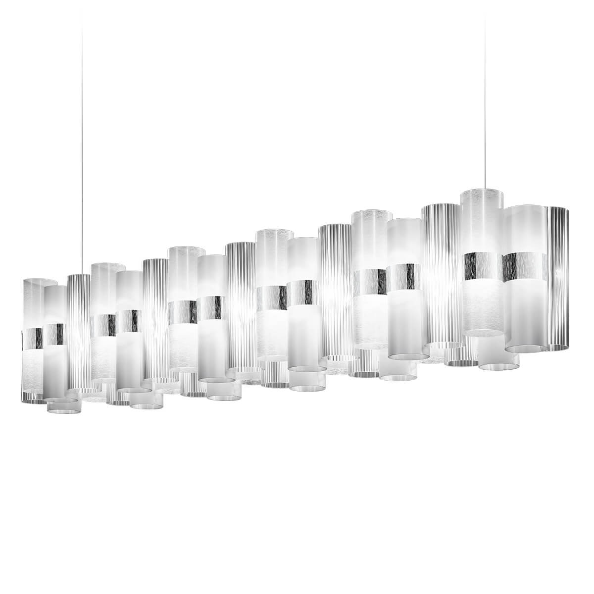 Slamp La Lollo LED Suspension Linear 140, white (weiß)