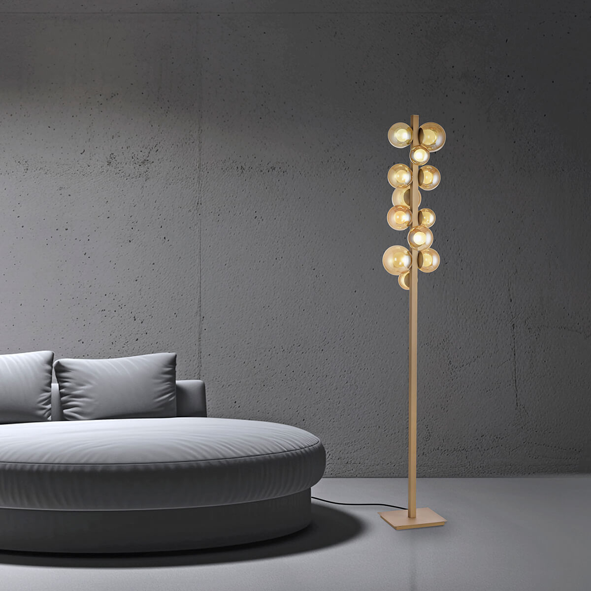 Neuhaus PURE Popup LED Stehleuchte, Bronze hell