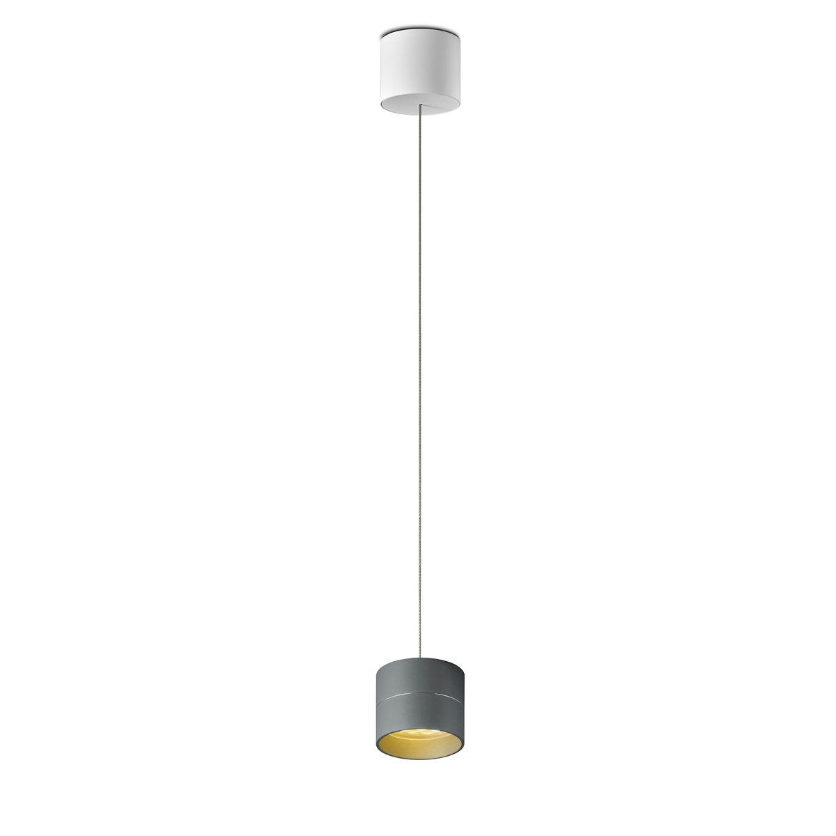Oligo Tudor S LED Pendelleuchte, TW, unsichtbare Höhenverstellung, grau matt