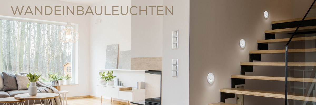 Kategoriebanner Wandeinbauleuchten Kategoriebanner Wandeinbauleuchten