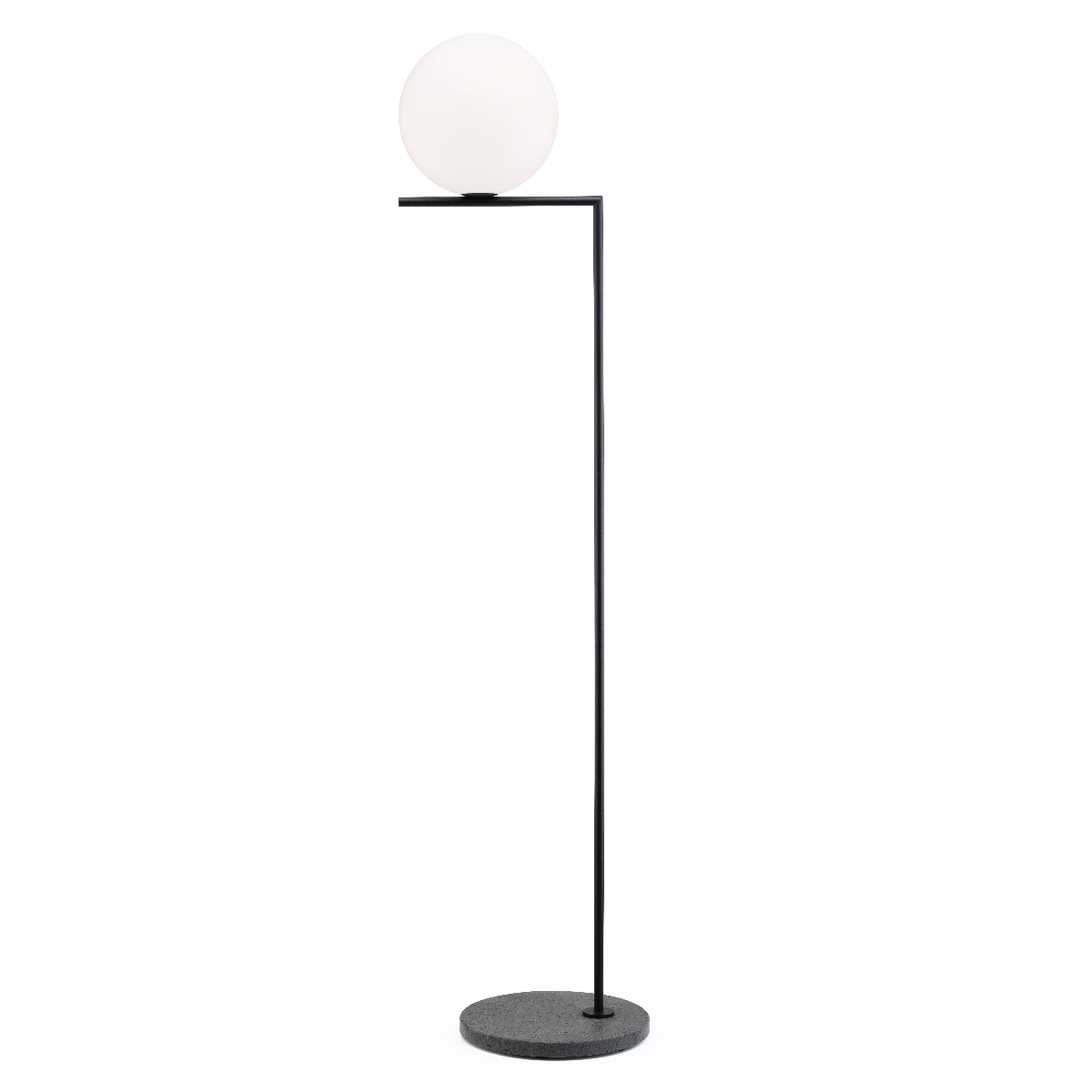 Flos IC F2 Outdoor Stehleuchte, schwarz, Fuß: Black Lava