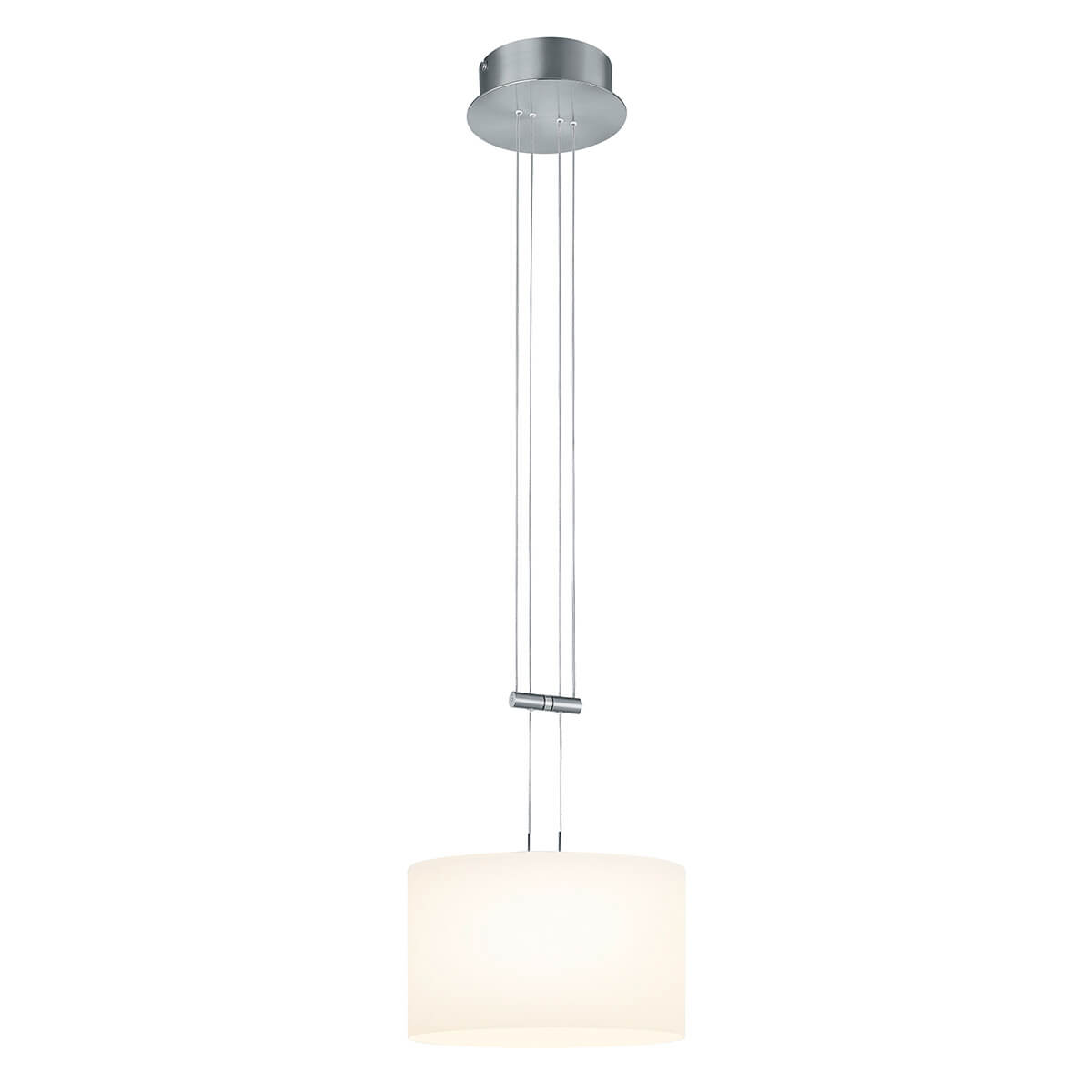Bankamp Grazia LED Pendelleuchte, Ø: 32 cm, Nickel matt / Chrom