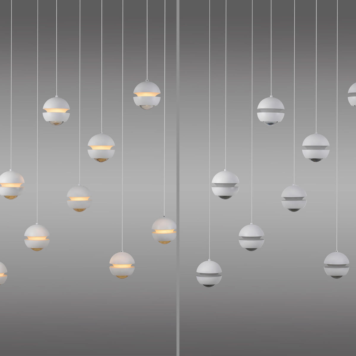 Lini LED Pendelleuchte, 11-flg.