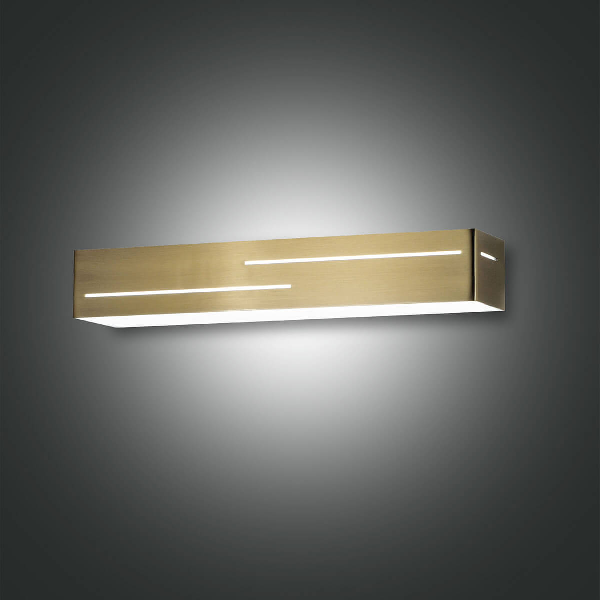 Fabas Luce Banny LED Wandleuchte Up & Down, Länge: 31 cm, Messing satiniert