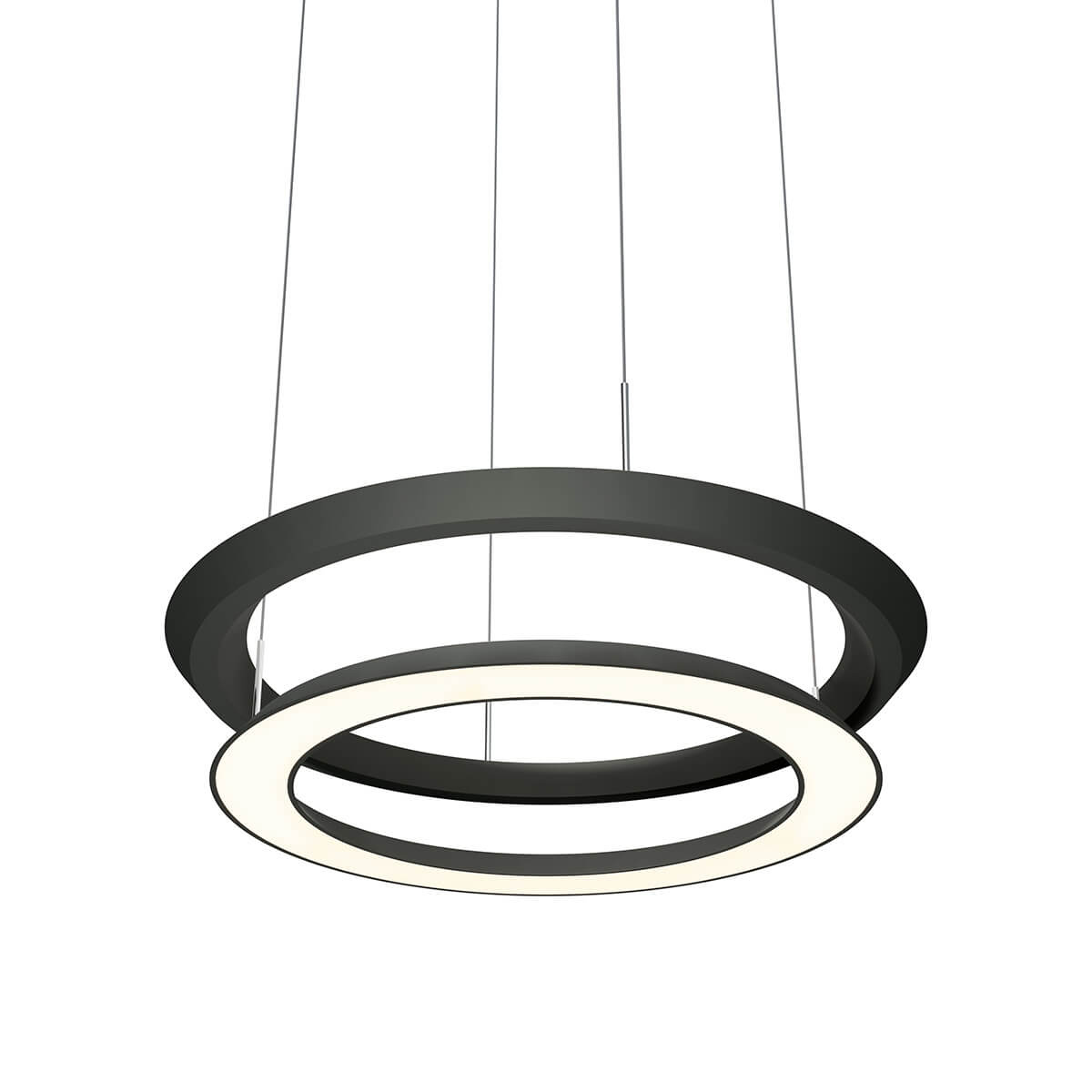 Oligo Yano LED Pendelleuchte, schwarz, Baldachin: weiß matt