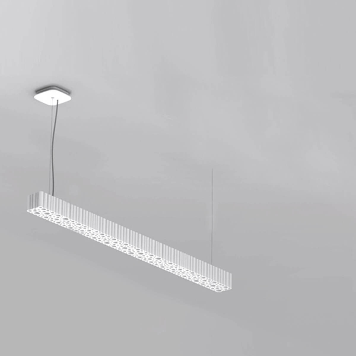 Artemide Calipso Linear LED Sospensione, App-kompatibel, Länge: 121 cm, weiß