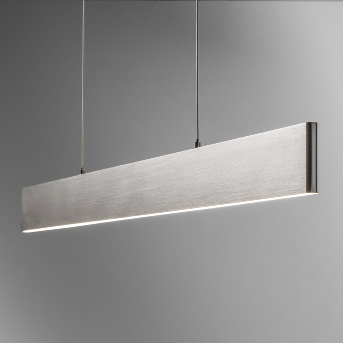 LupiaLicht Justus LED Pendelleuchte, Aluminium matt