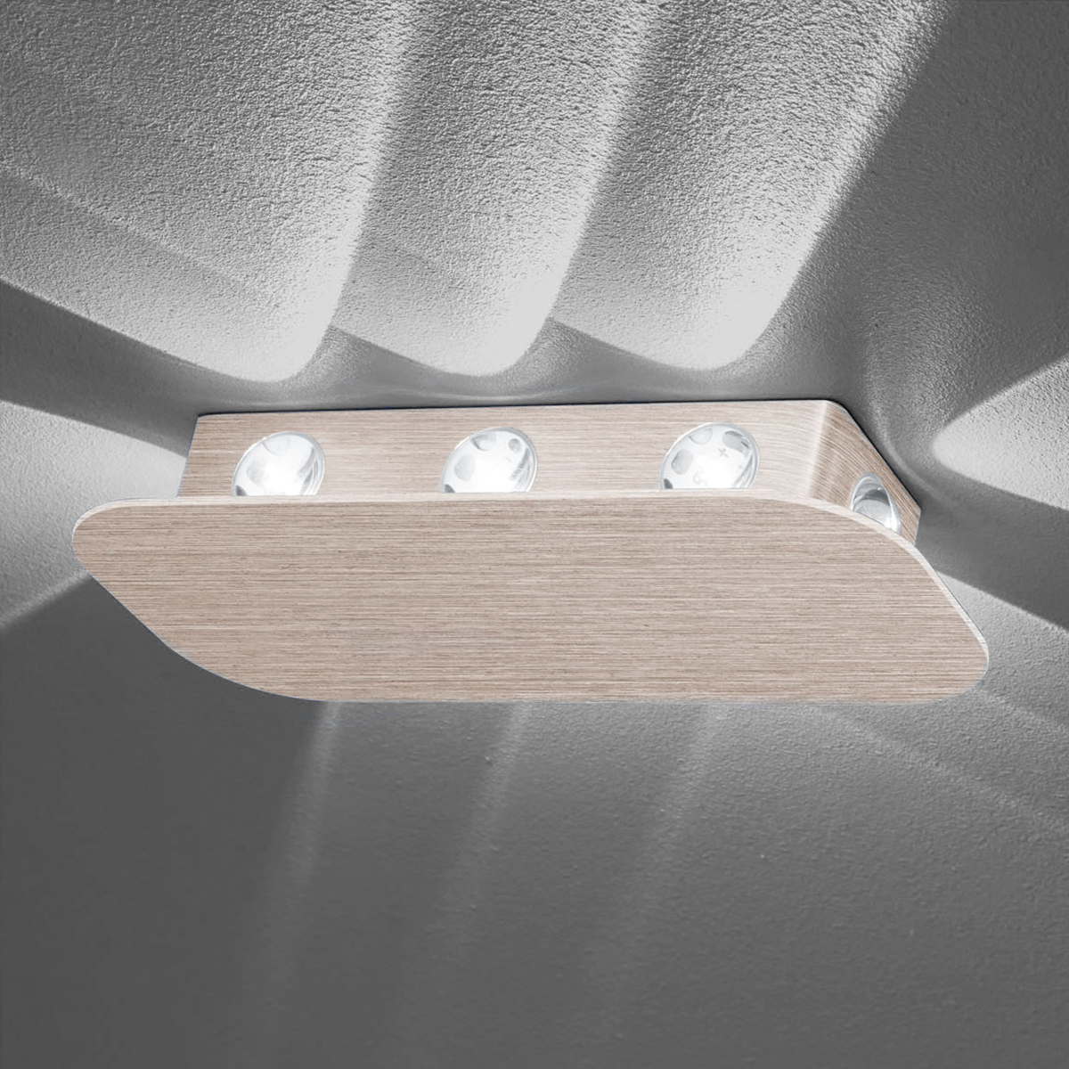 HELL Prince LED Wandleuchte, Roségold eloxiert