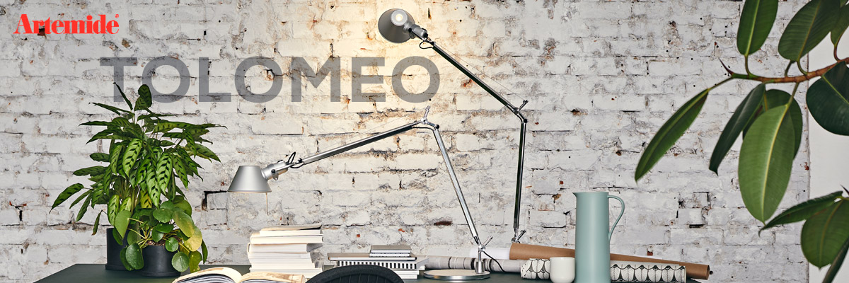 Artemide Tolomeo Leuchte mit verstellbarem Arm als Designklassiker für Wohnraum und Leseplatz