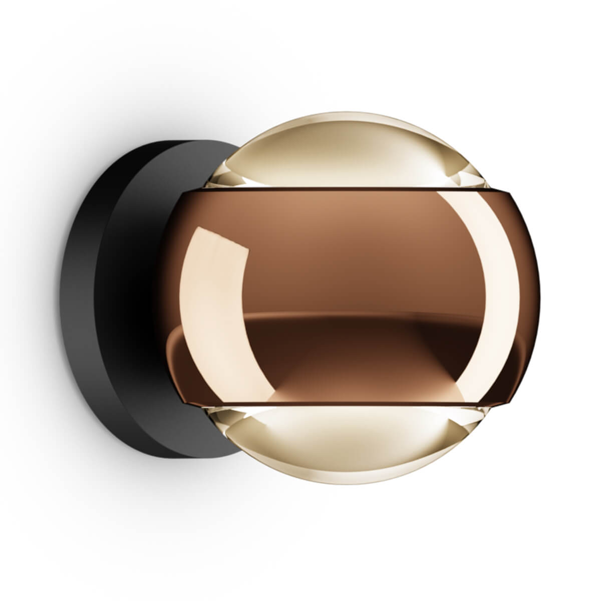 Occhio io verticale Volt D LED Wandleuchte, 2700 K, Roségold / mattschwarz