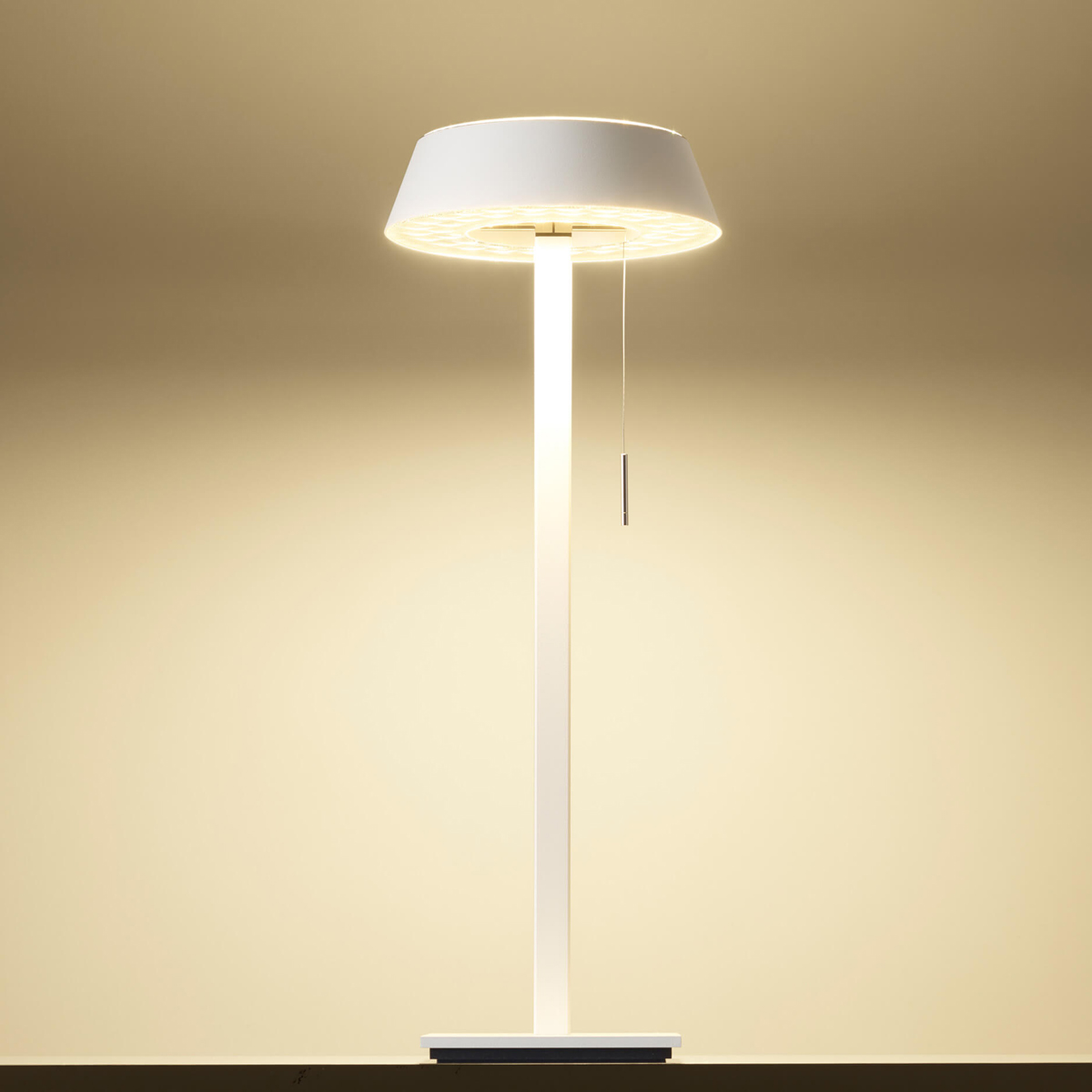 Oligo Glance LED Tischleuchte, gerade, weiß matt