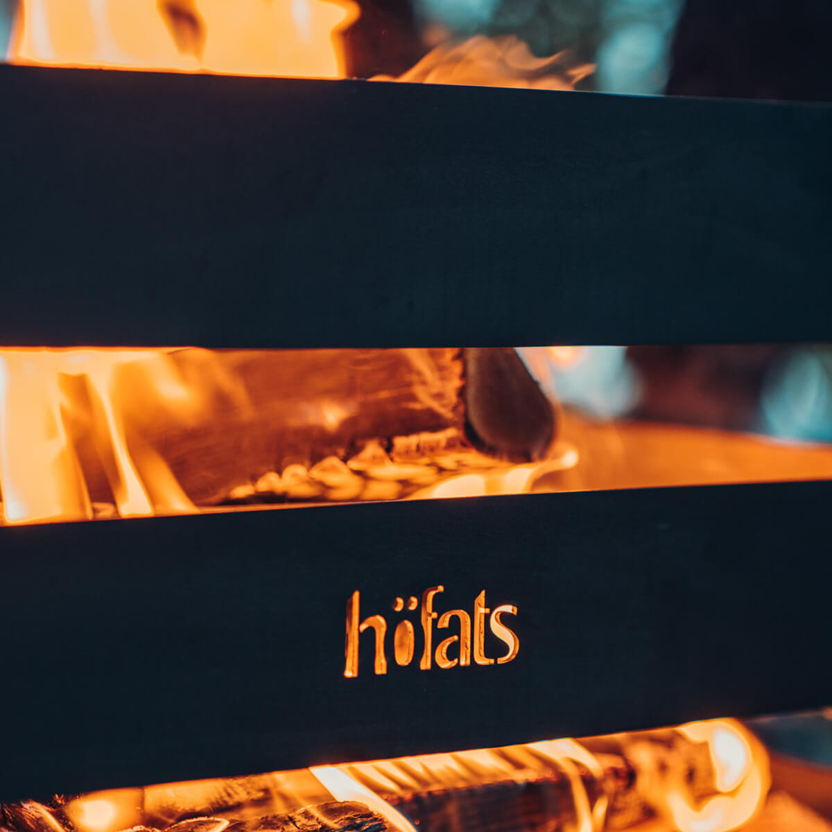 Höfats Crate Feuerkorb, Grill & Hocker, Corten-Stahl