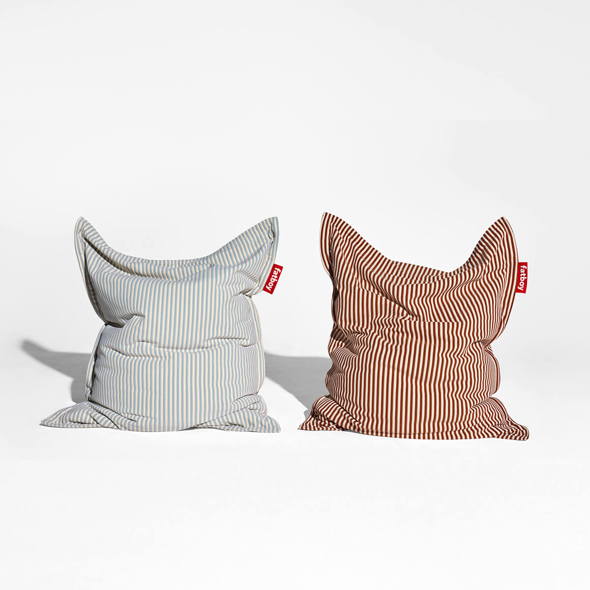 Fatboy Original Slim Terry Sitzsack, Blizzard blue creme und Cognac creme