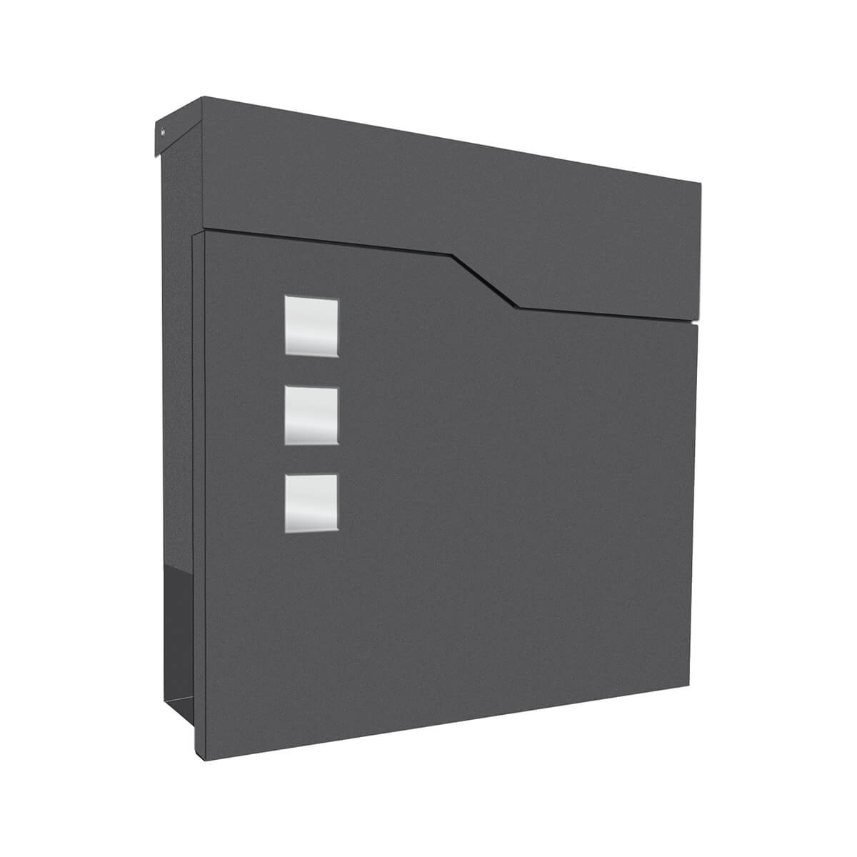 LCD Außenleuchten 3039 Briefkasten mit Zeitungsfach, graphit 3039 Briefkasten mit Zeitungsfach