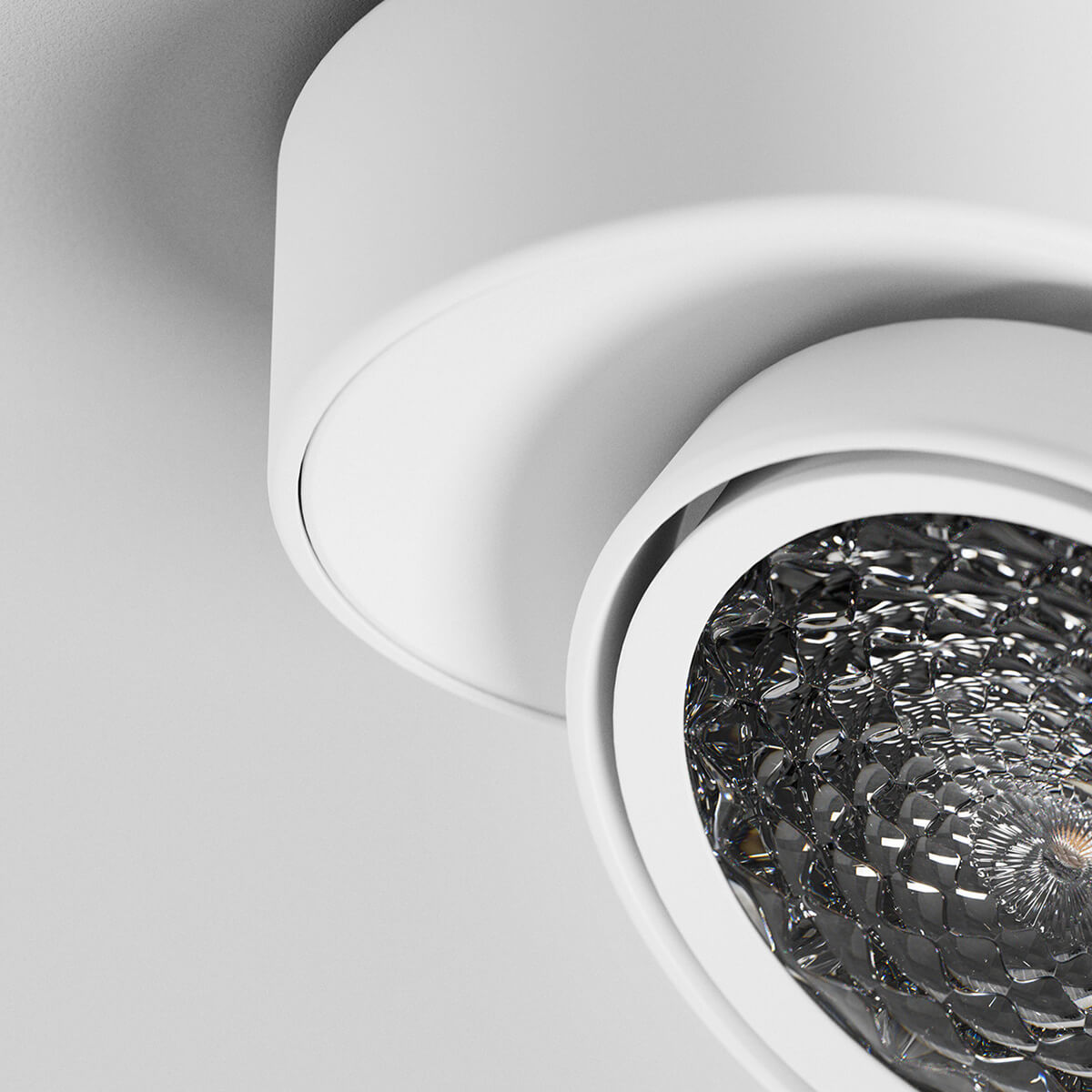 Sigor Nivo LED Deckenleuchte, schwenkbar, mattweiß