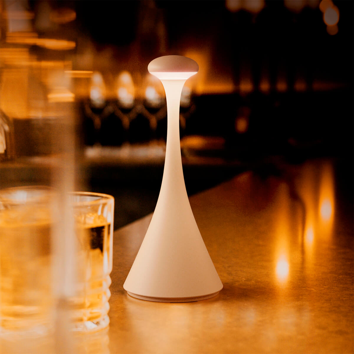 Sigor Nudrop mini LED Akkuleuchte, dünenbeige