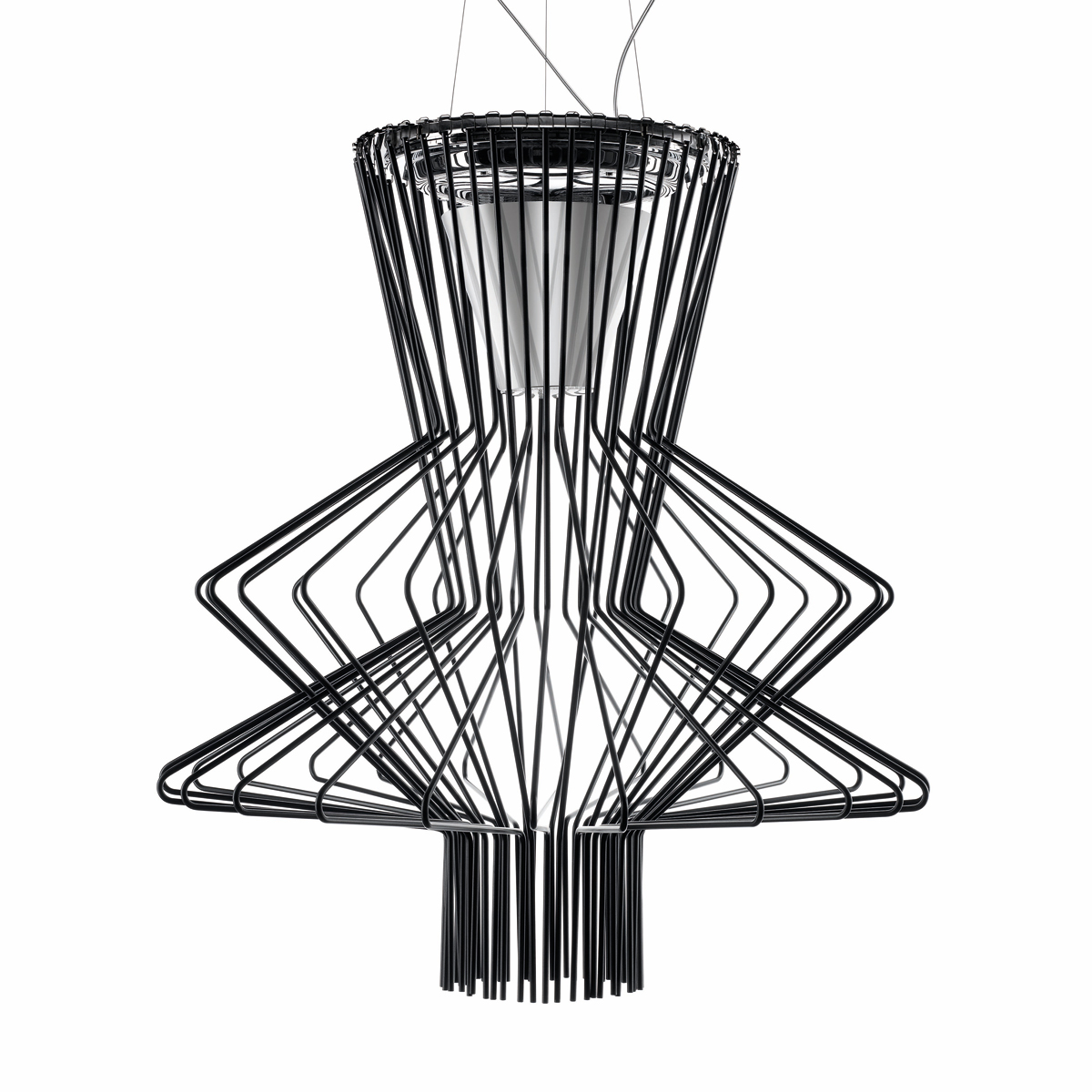 Foscarini Allegro Sospensione, ritmico, grafite (graphit)
