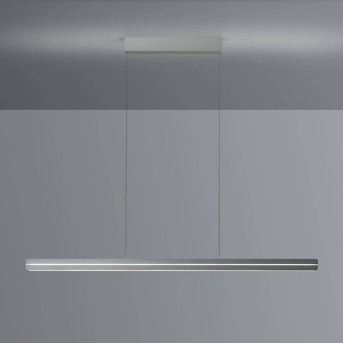 Bopp Switch LED Pendelleuchte, geschliffen / Aluminium eloxiert