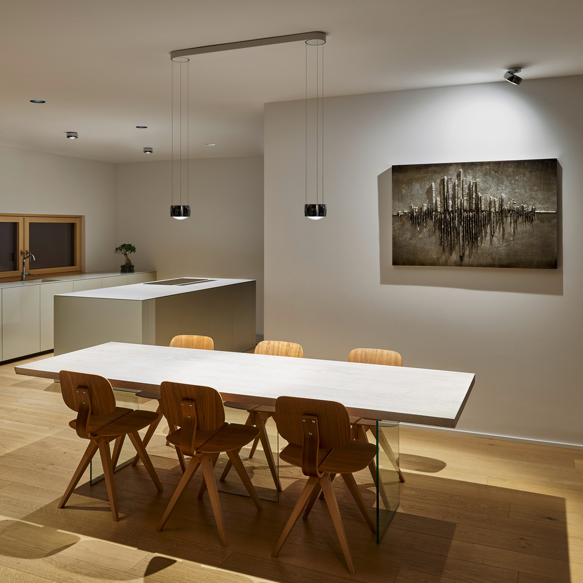 Occhio Più R alto Volt S80 Deckenstrahler, Chrom