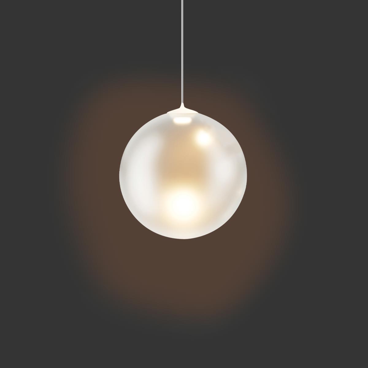 Lodes Random Solo 14 LED Pendelleuchte, weiß matt satiniert
