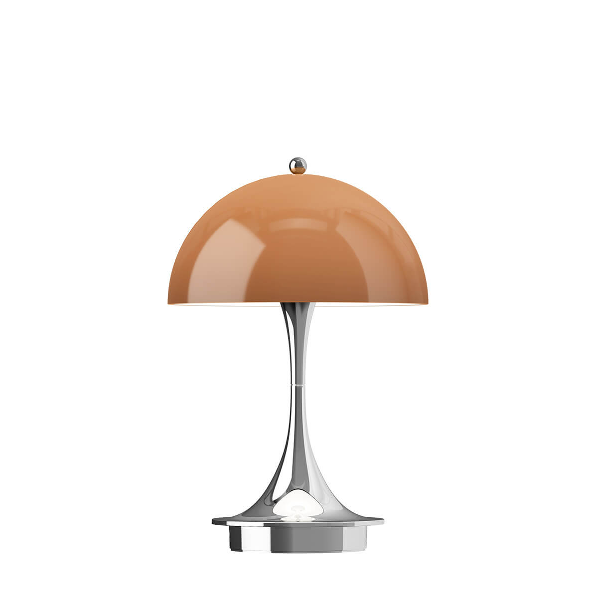 Louis Poulsen Panthella 160 Portable LED Akkuleuchte The Originals opal braun / Chrom