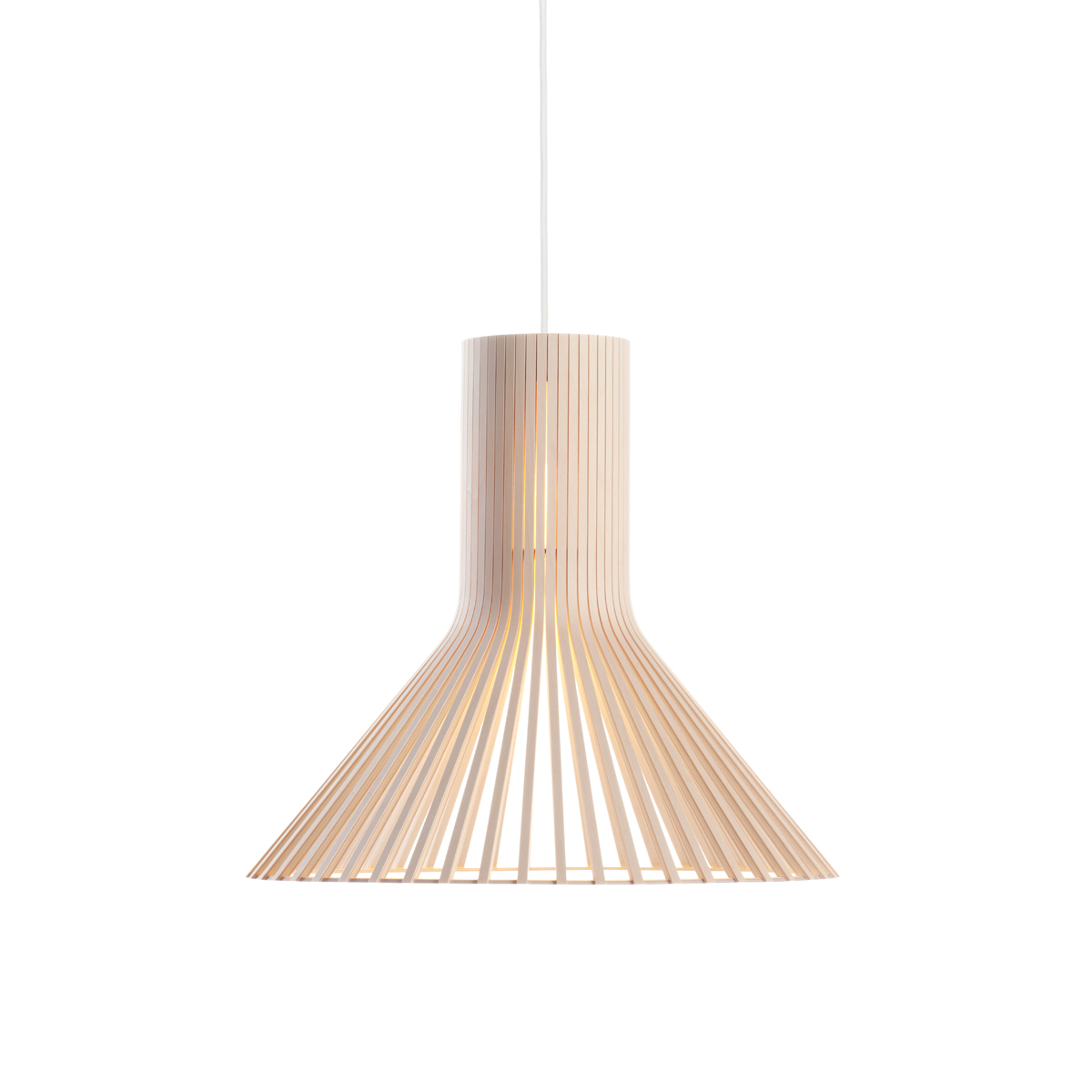 Secto Design Puncto 4203 Pendelleuchte, Birke natur, Kabel: weiß