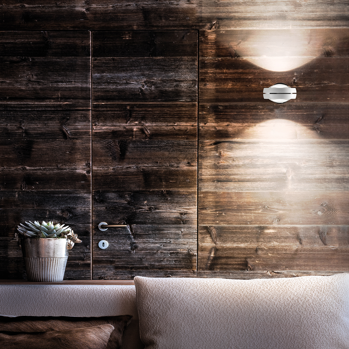 Lodes Nautilus LED Wandleuchte, weiß matt