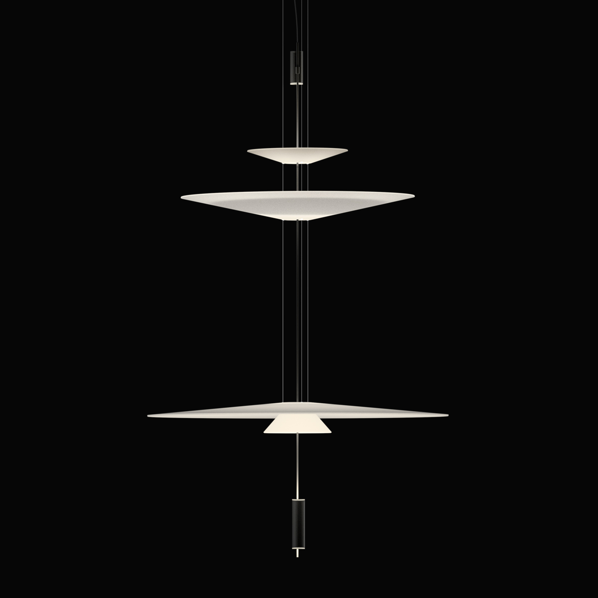 Vibia Flamingo 1560 Pendelleuchte, graphitgrau matt