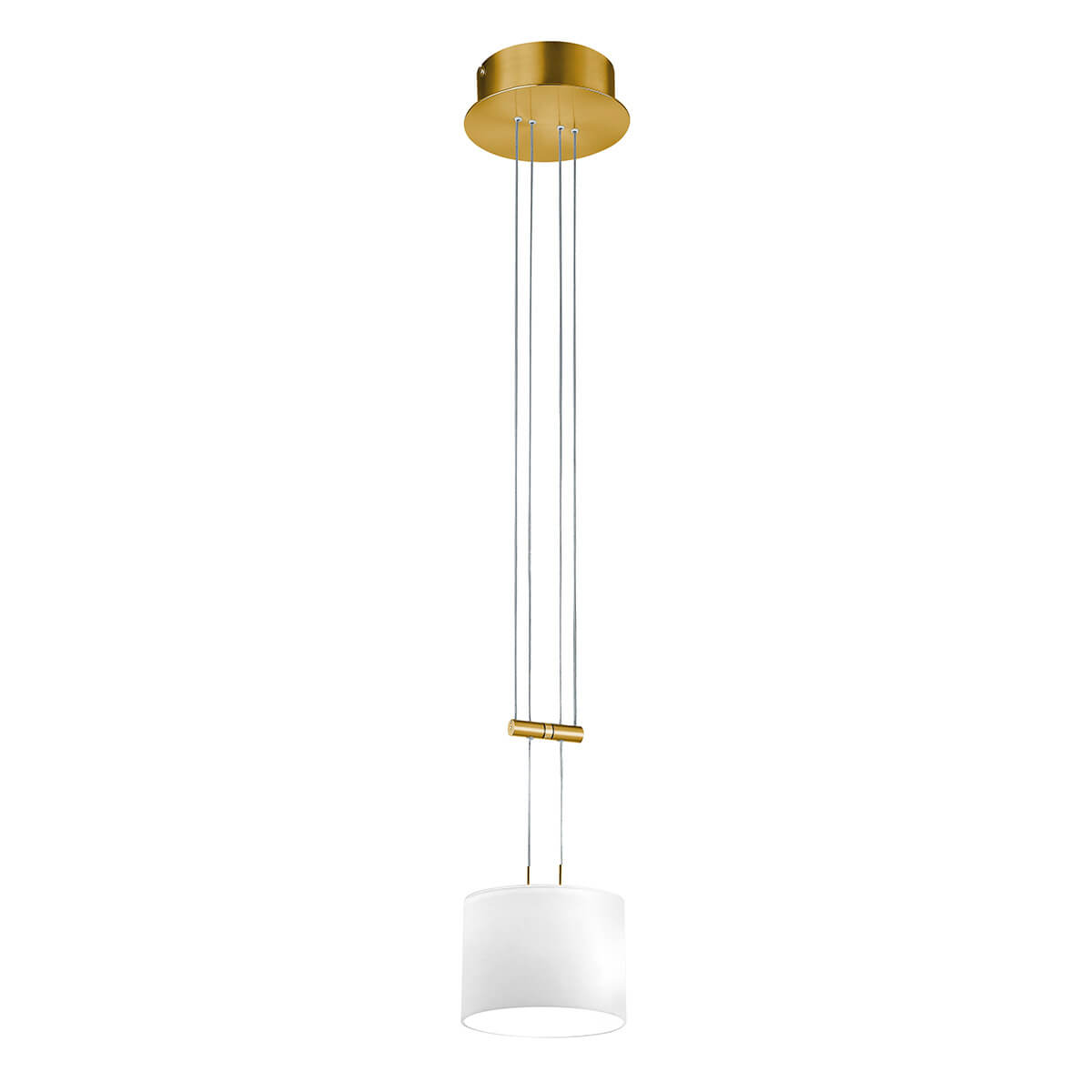 Bankamp Grazia LED Pendelleuchte, Ø: 16 cm, Messing matt / blank