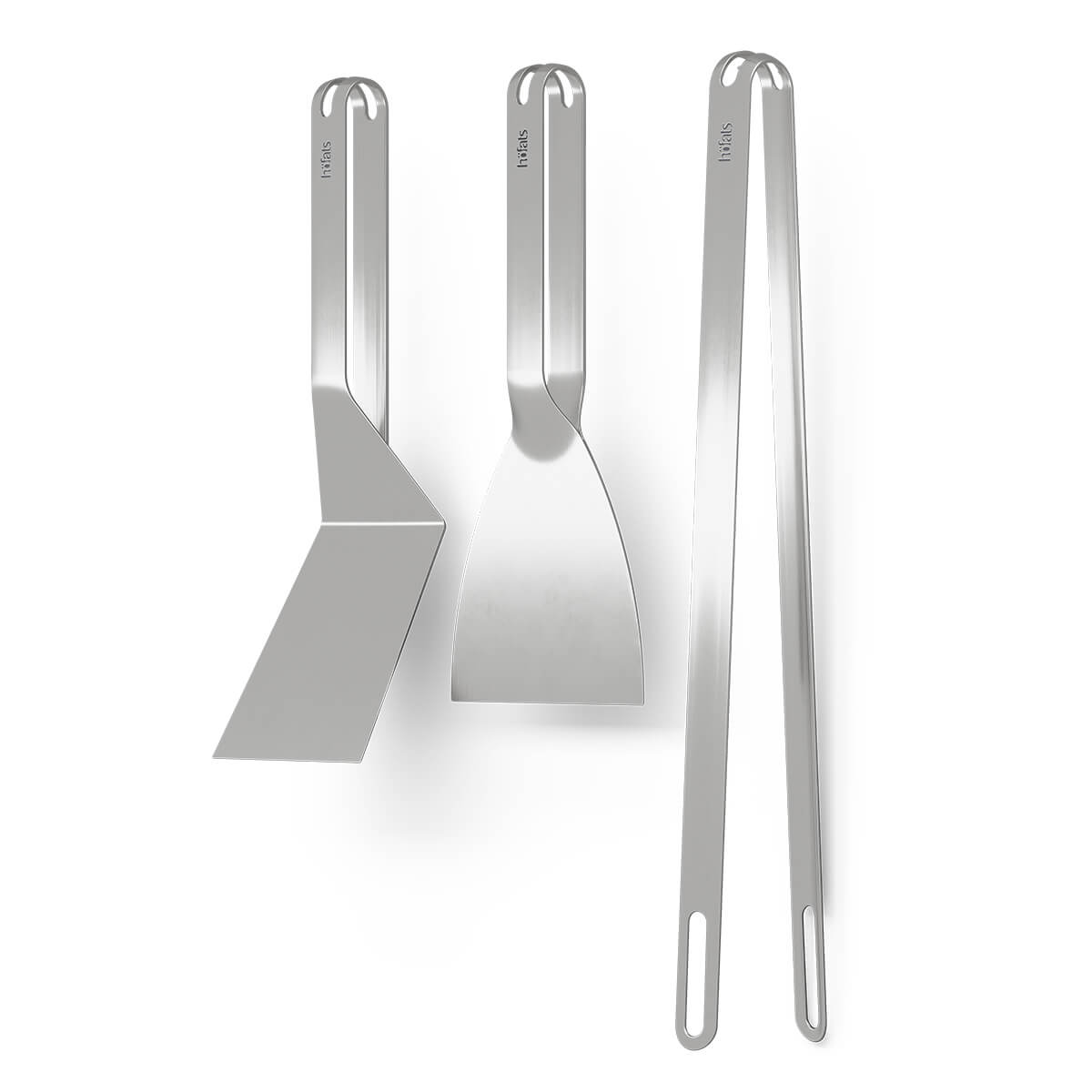 Höfats BBQ-Tool-Set, 3er-Set, Edelstahl BBQ-Tool-Set, 3er-Set