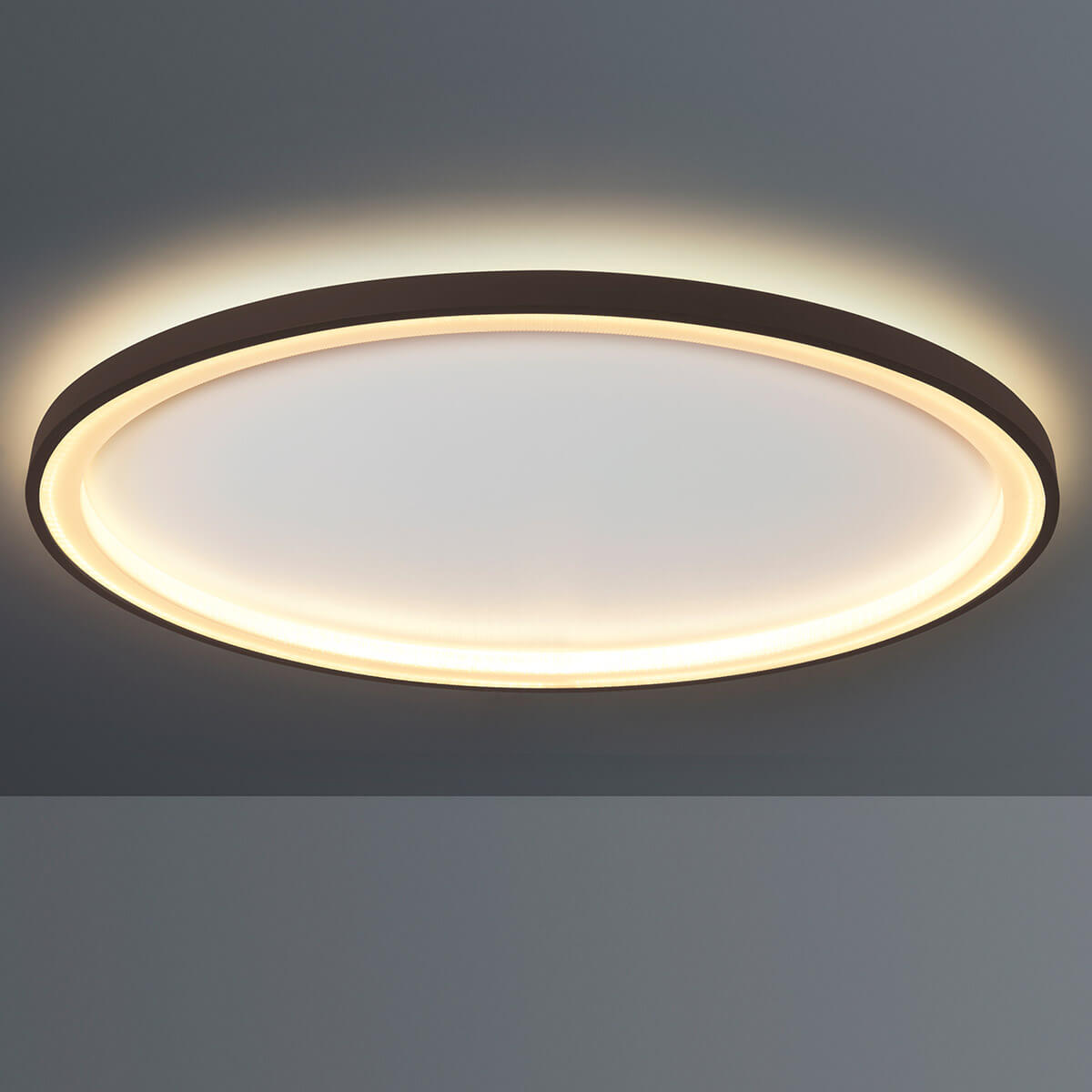 Escale Loud LED Wand- / Deckenleuchte, Ø: 65 cm, mit Casambi-Modul, Bronze