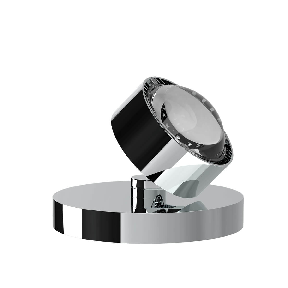 Top Light Puk Mini Spot LED Tischstrahler, Gehäuse, Chrom, mit Linse klar (nicht inbegriffen)