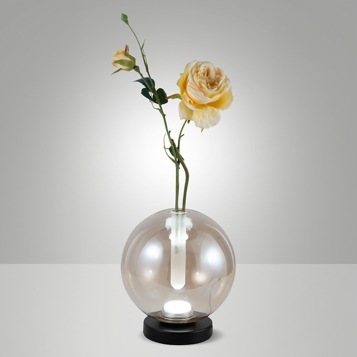 Wengen LED Tischleuchte & Vase