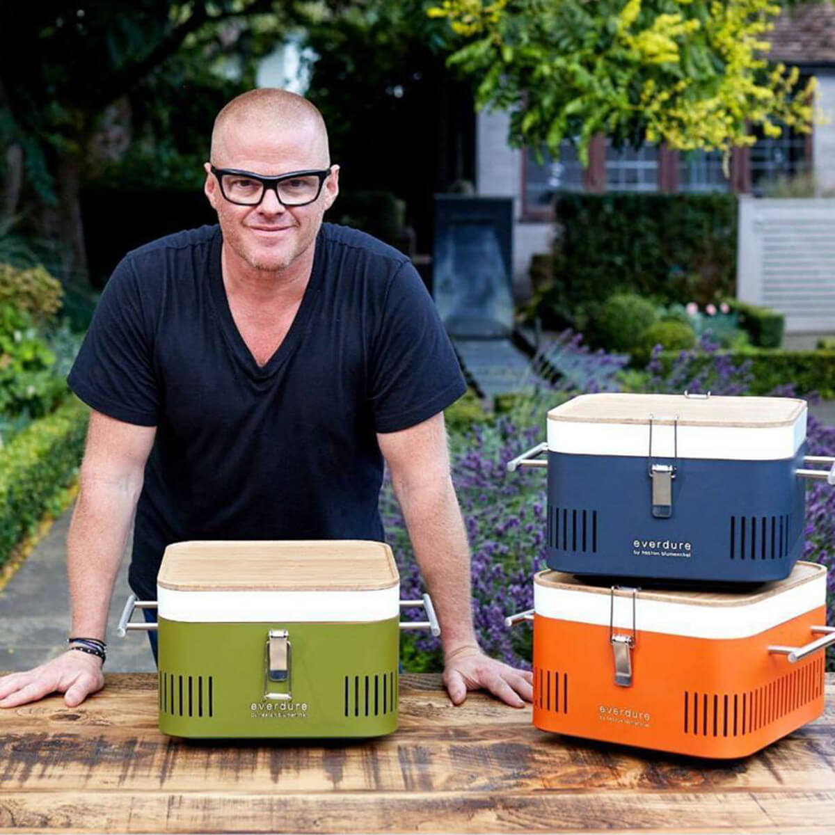 Everdure by heston blumenthal Cube Holzkohlegrill, tragbar, mit Starkoch Heston Blumenthal
