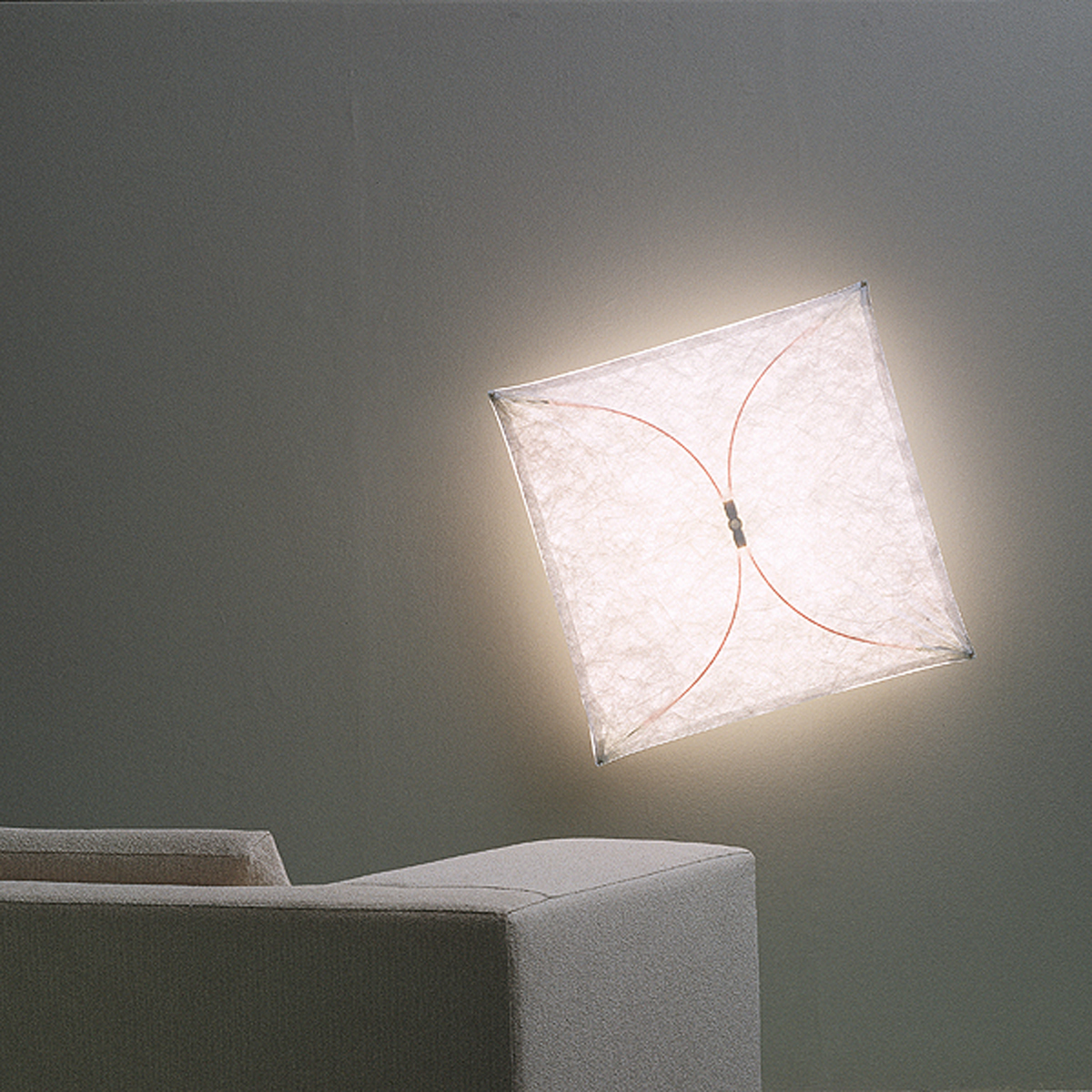 Ariette Wand- / Deckenleuchte, 80 x 80 cm, Stoff
