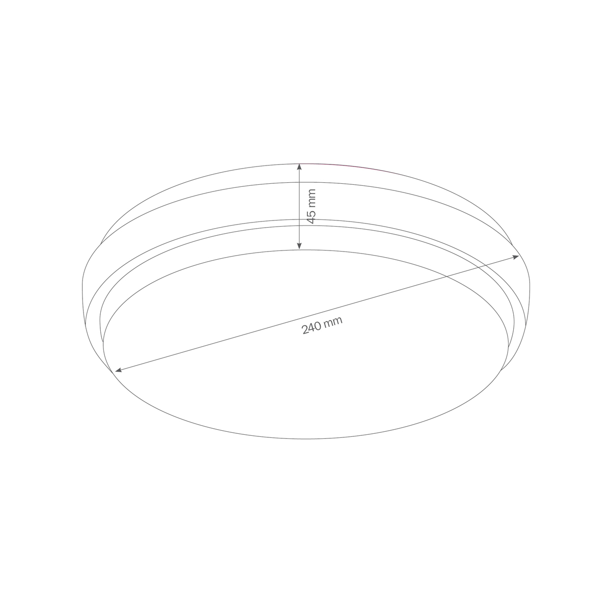 5065/5066/5067 LED Wand- / Deckenleuchte