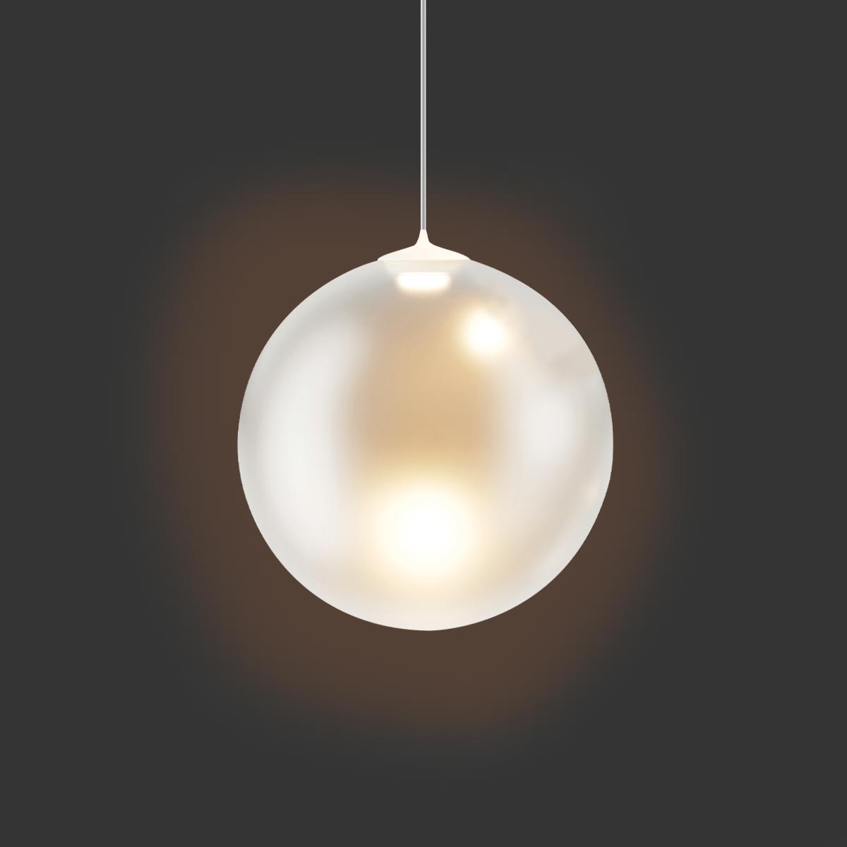 Lodes Random Solo 18 LED Pendelleuchte, weiß matt satiniert