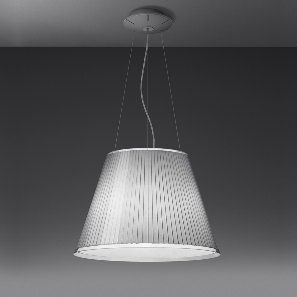Artemide Design Choose Mega Sospensione, Schirm: weiß