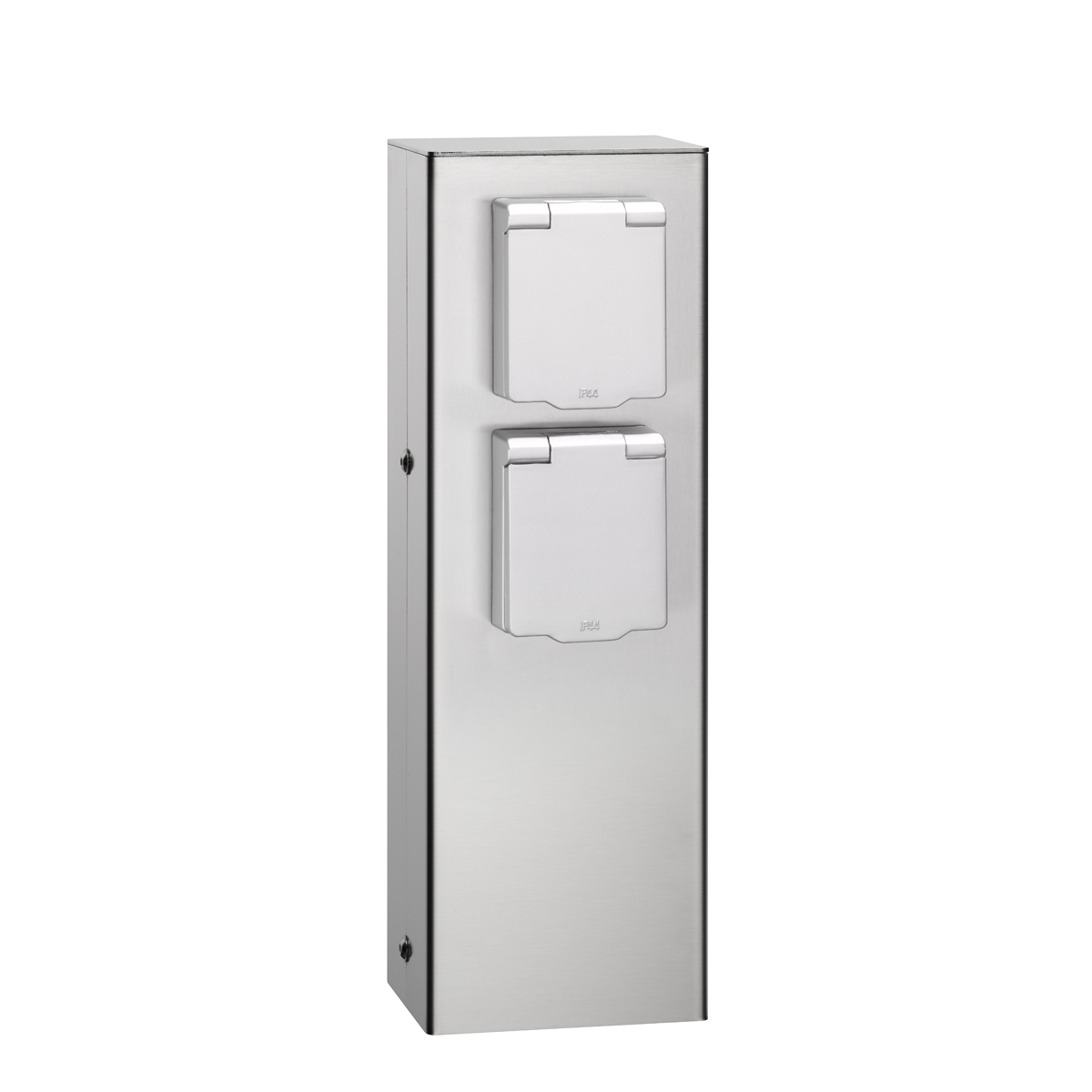 LCD Außenleuchten 019 Steckdosensäule, Edelstahl 019 Steckdosensäule