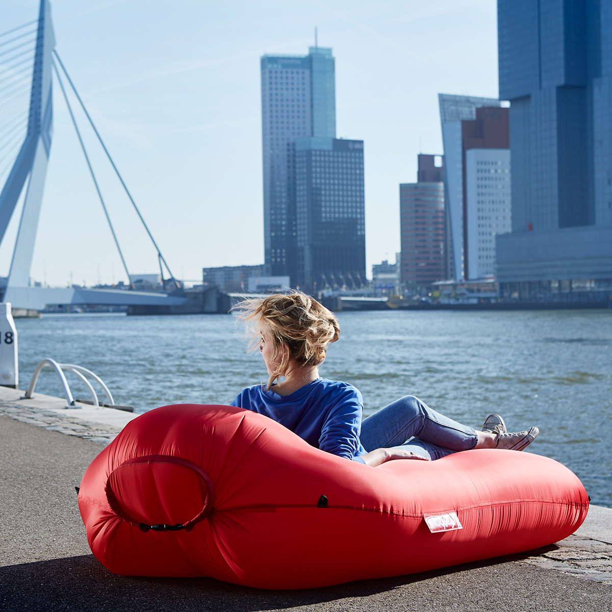 Fatboy Lamzac L 3.0 Luftsofa, rot
