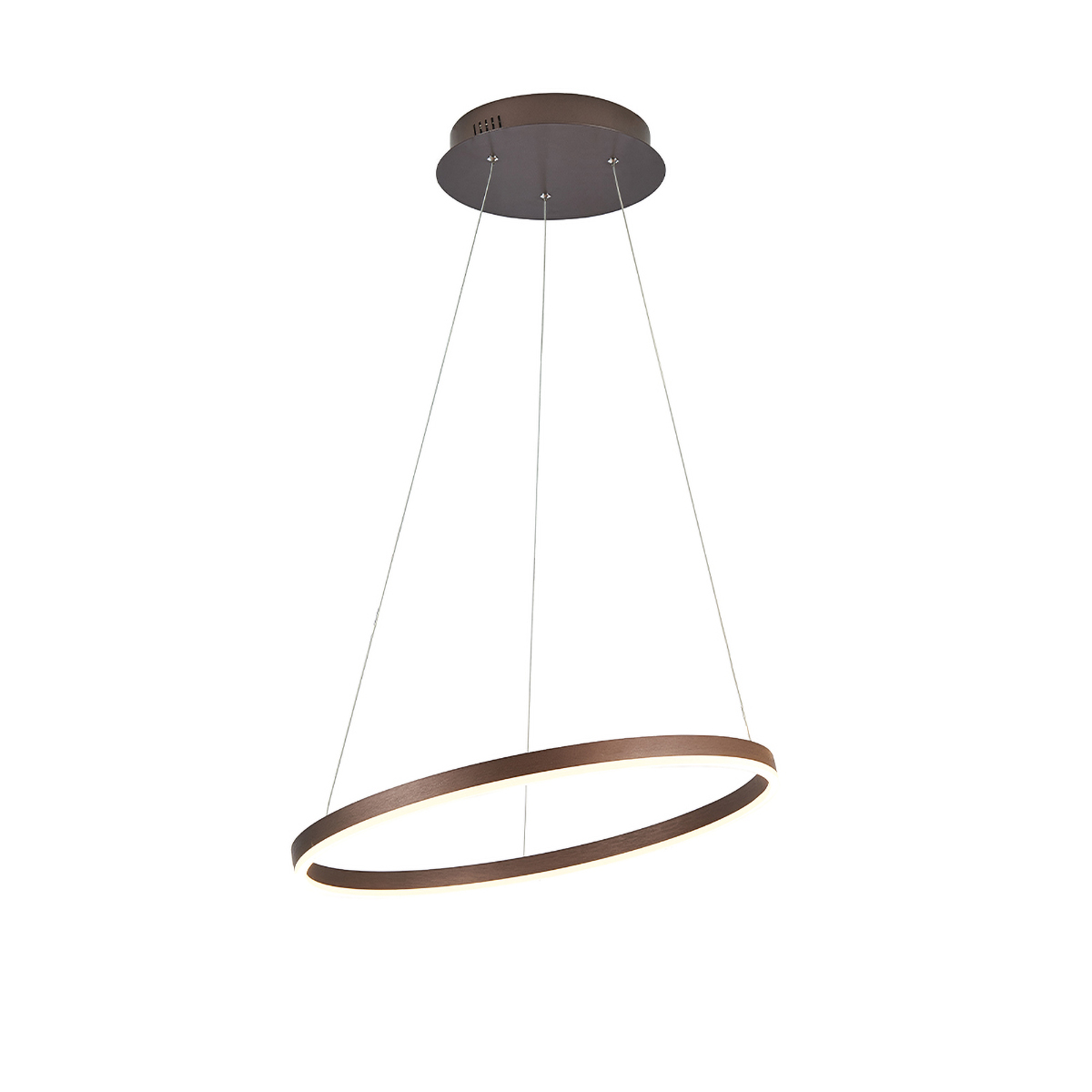 Orange One Modena Ring LED Pendelleuchte, Ø: 60 cm, brushed coffee
