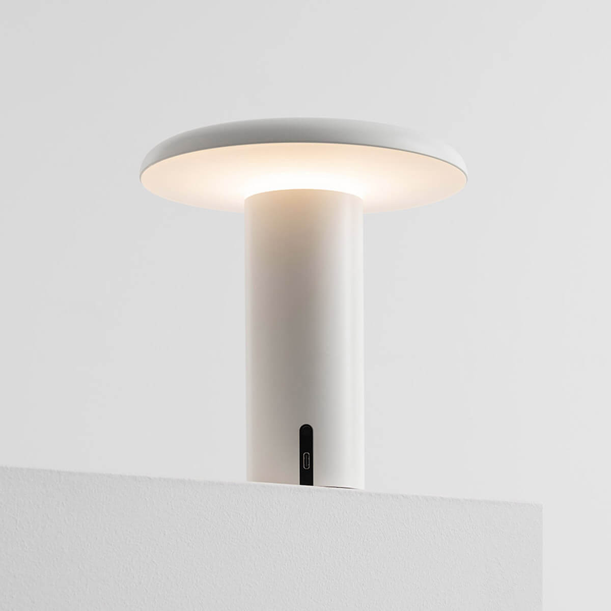 lacquered white