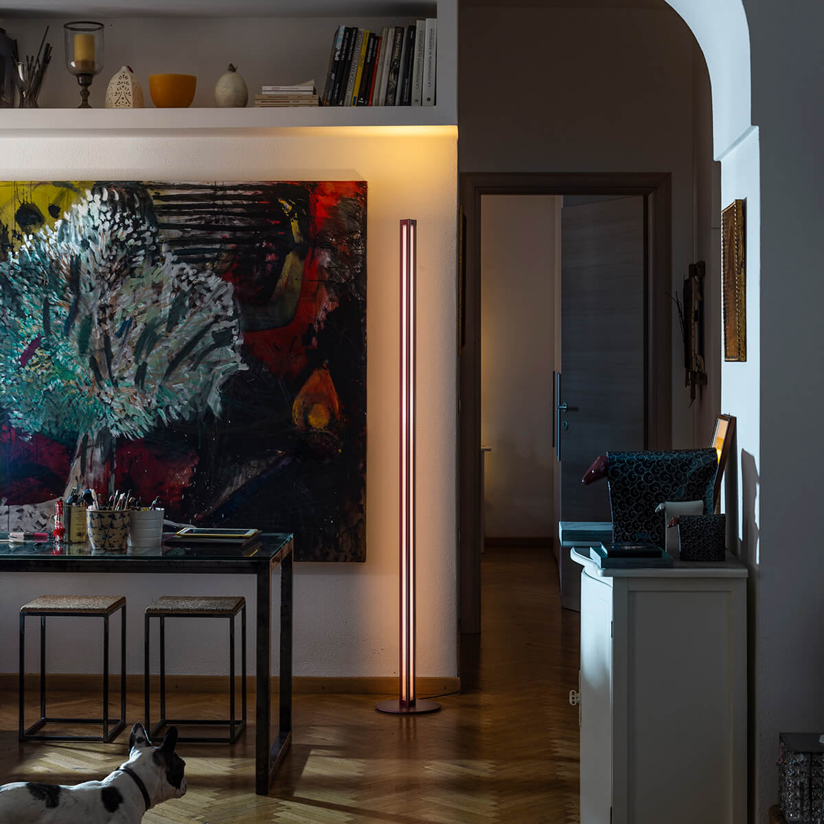 Foscarini Chiaroscura LED Terra, rosso scuro (dunkelrot)