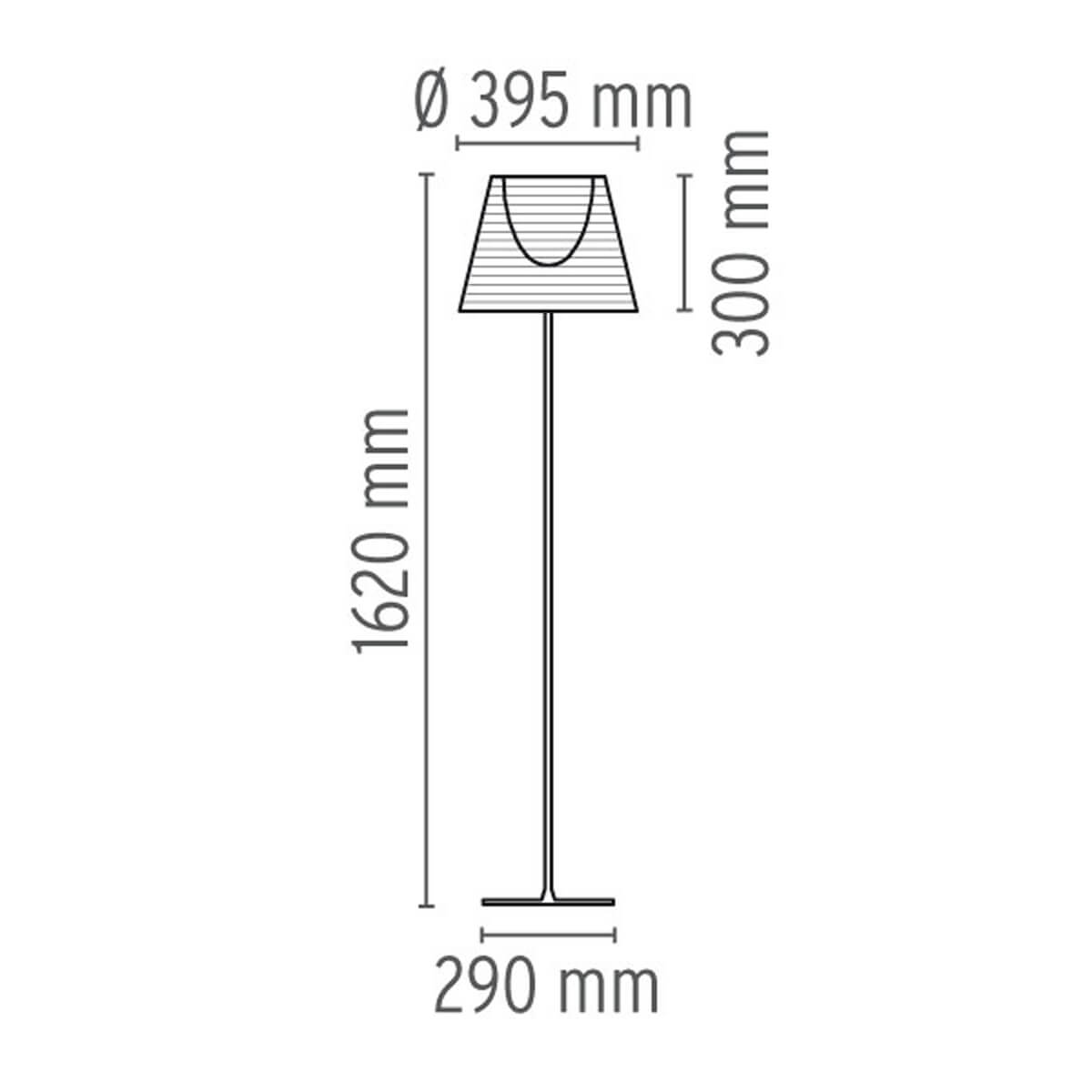 Flos KTribe F Stehleuchte, F2, Höhe: 162 cm