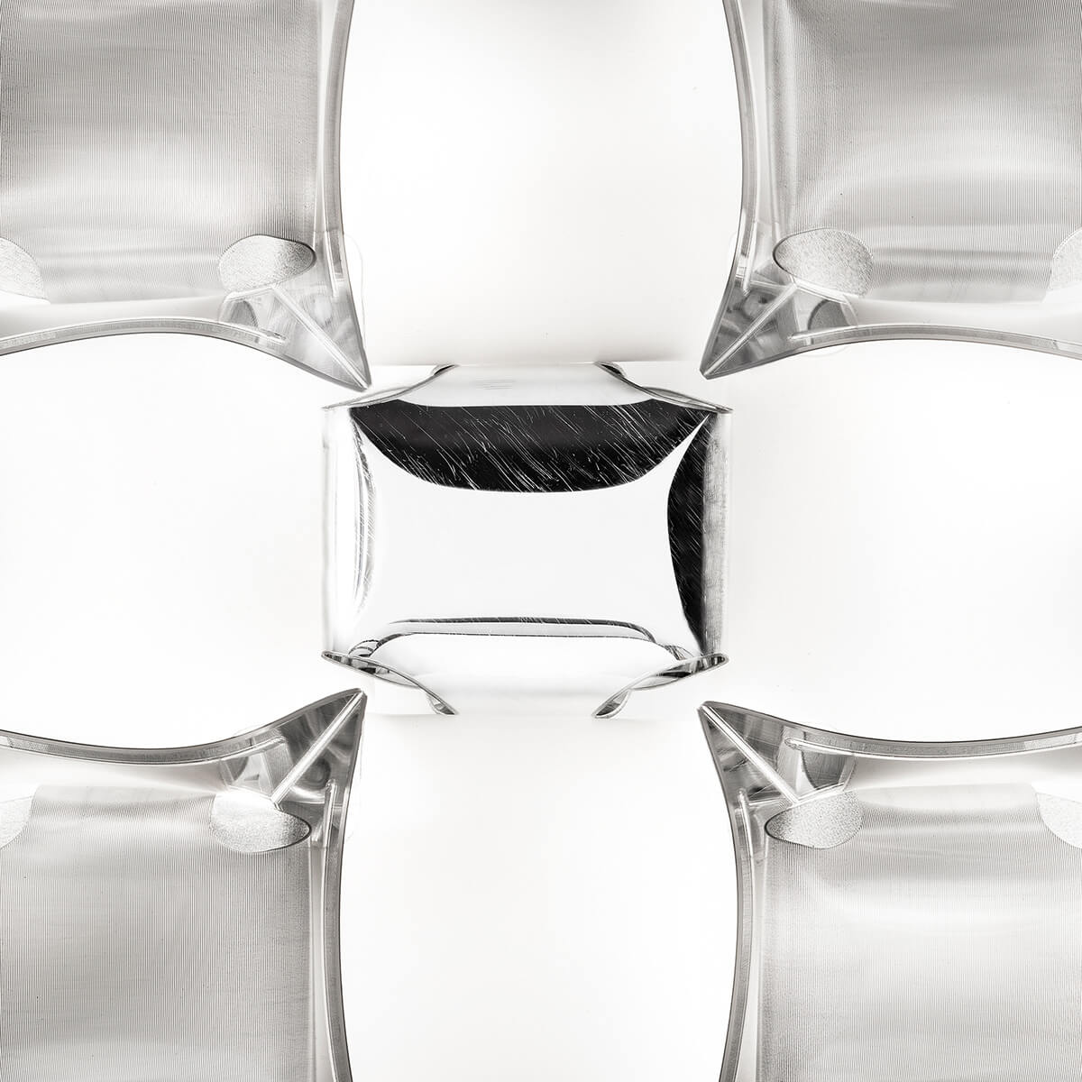 Slamp Mida Ceiling / Wall Medium, white/platinum (weiß/platin)