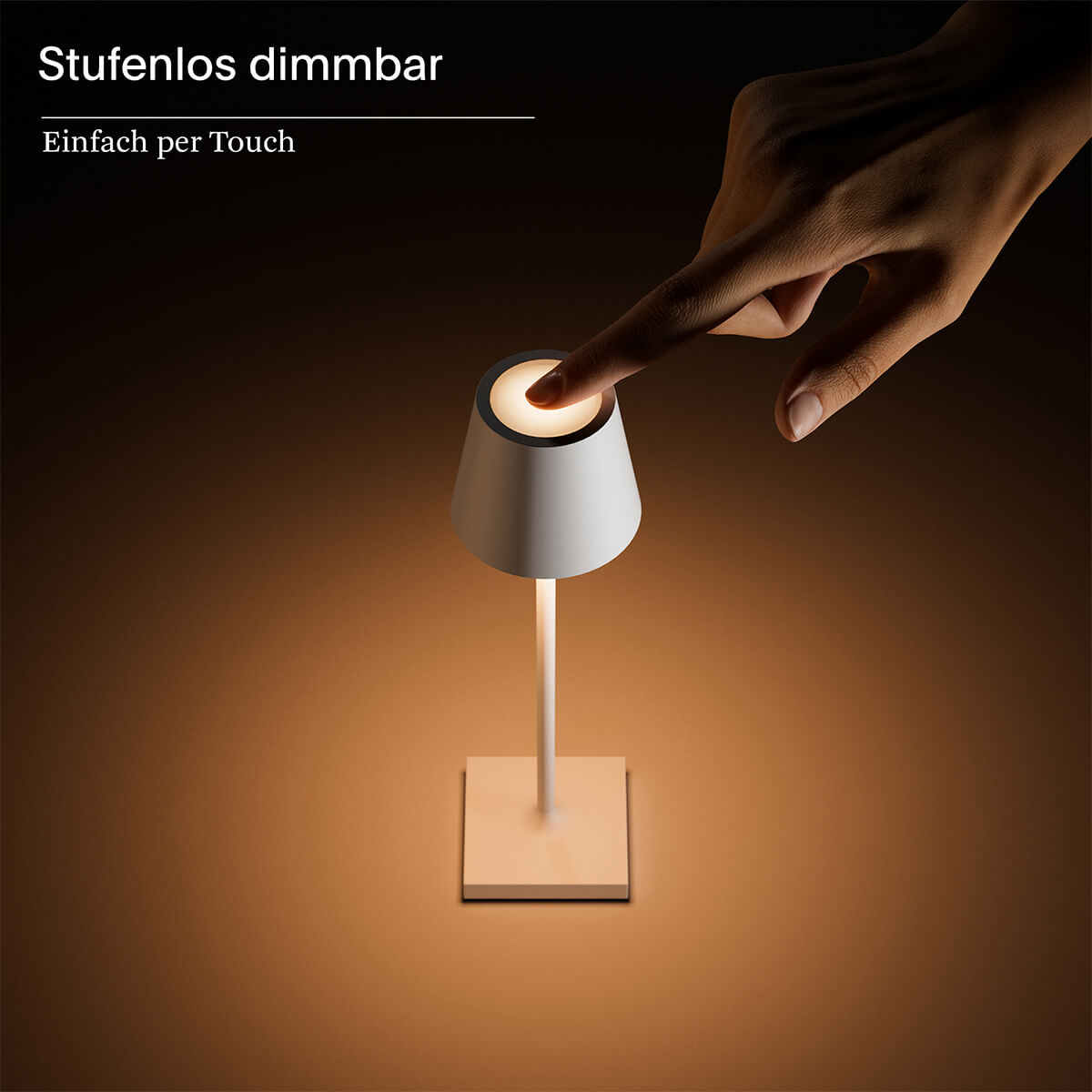Sigor Nuindie pocket LED Akkuleuchte, Flex-Mood, schneeweiß, Touchdimmer