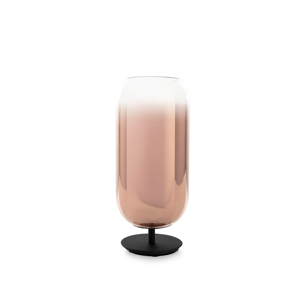Artemide Gople Lamp Tavolo, schwarz, Schirm: kupferfarben